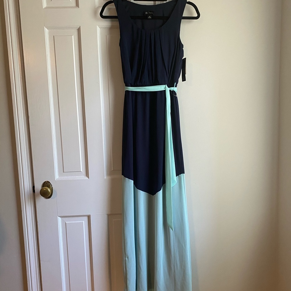 BCX Navy Maxi Dress Size XS NWT